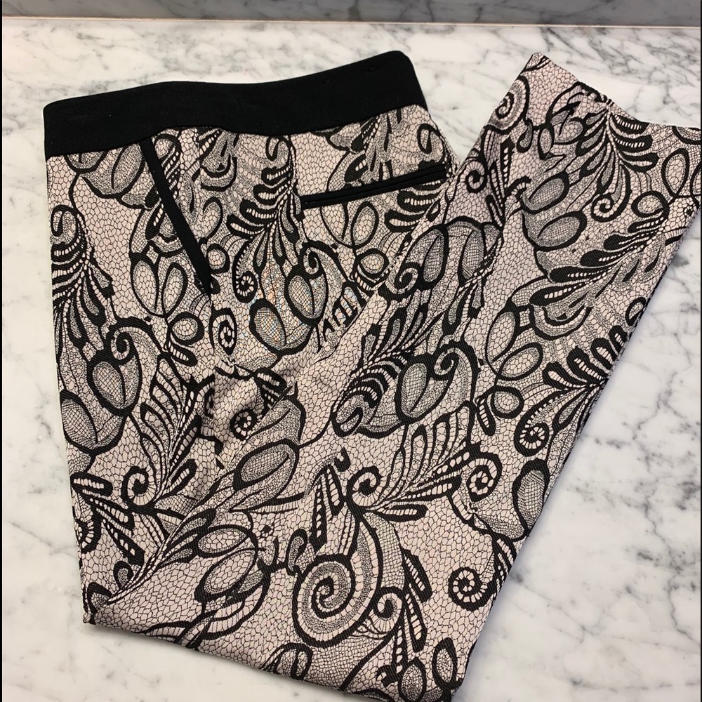 Ankle paisley print pants
